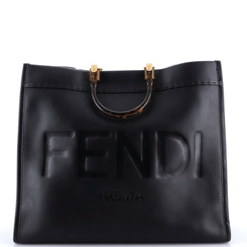 Fendi Sunshine Shopper Tote Leather Large