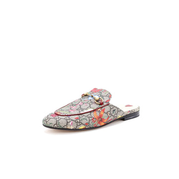 Gucci Women's Princetown Mules Flora GG Coated Canvas