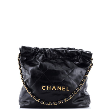 Chanel 22 Chain Hobo Quilted Calfskin Small