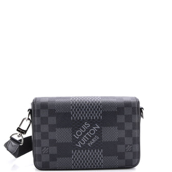 Louis Vuitton Studio Messenger Bag Limited Edition Damier Graphite 3D