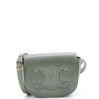Celine Cuir Triomphe Folco Bag Leather