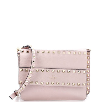 Valentino Garavani Rockstud Front Handle Flap Bag Leather Small