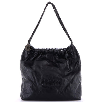 Chanel 22 Chain Hobo Quilted Calfskin Medium