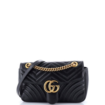Gucci GG Marmont Flap Bag Matelasse Leather Small