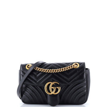Gucci GG Marmont Flap Bag Matelasse Leather Small