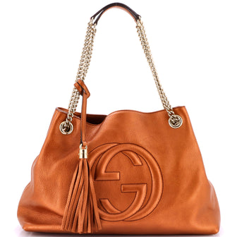 Gucci Soho Chain Strap Shoulder Bag Leather Medium