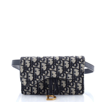 Christian Dior Saddle Rectangular Belt Bag Oblique Canvas