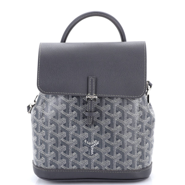 Goyard Alpin Backpack Coated Canvas Mini Gray 3639612