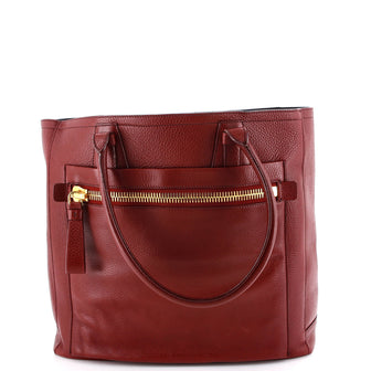 Tom Ford Summer Tote Pebbled Leather Large