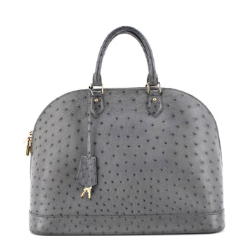 Louis Vuitton Alma Handbag Ostrich GM