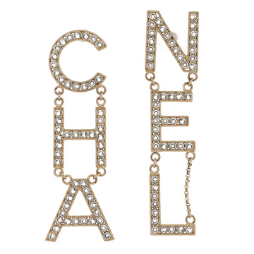 Chanel CHA-NEL Drop Earrings Metal with Crystals