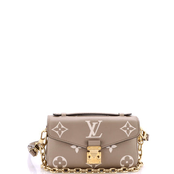 Louis Vuitton Pochette Metis Bicolor Monogram Empreinte Giant East West