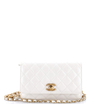 Chanel Fit For You Wallet on Chain Quilted Iridescent Caviar
