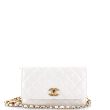 Chanel Fit For You Wallet on Chain Quilted Iridescent Caviar