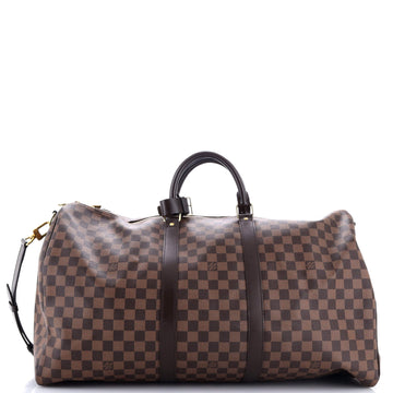 Louis Vuitton Keepall Bandouliere Bag Damier 55