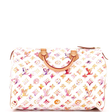 Louis Vuitton Speedy Handbag Monogram Watercolor Aquarelle 35