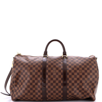Louis Vuitton Keepall Bandouliere Bag Damier 55
