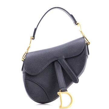 Christian Dior Saddle Handbag Leather Mini