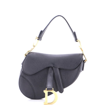 Christian Dior Saddle Handbag Leather Mini