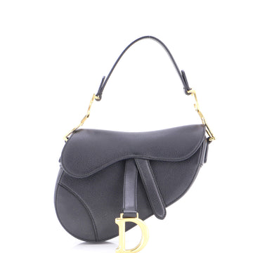 Christian Dior Saddle Handbag Leather Mini