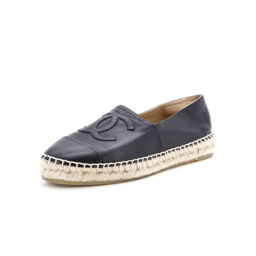 Chanel Women's CC Cap Toe Espadrilles Leather