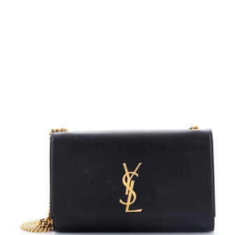 Saint Laurent Classic Monogram Crossbody Bag Grainy Leather Medium