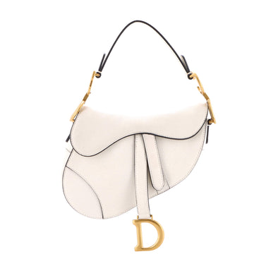 Christian Dior Saddle Handbag Leather Mini