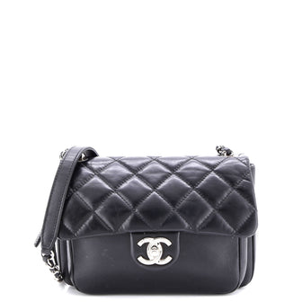 Chanel Express Zip Around CC Flap Bag Quilted Calfskin Small