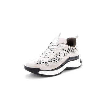 Chanel Women's CC Embroidery Sneakers Calfskin and Suede