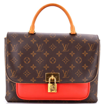 Louis Vuitton Marignan Handbag Monogram Canvas with Leather