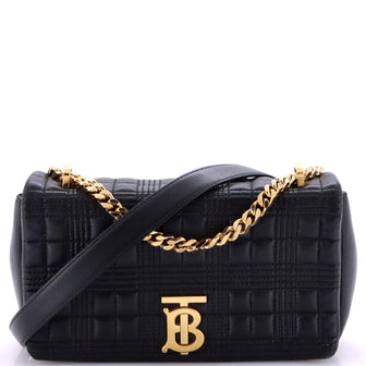 Burberry Lola Shoulder Bag Quilted Lambskin Small