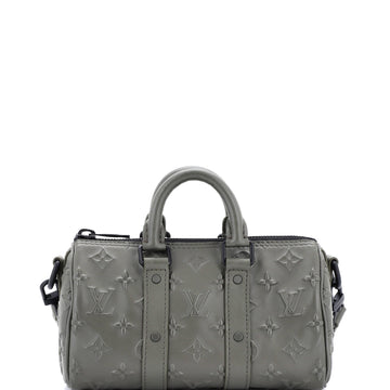 Louis Vuitton Keepall Bandouliere Bag Monogram Seal Leather XS
