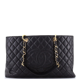 Chanel Grand Shopping Tote Quilted Caviar XL