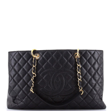 Chanel Grand Shopping Tote Quilted Caviar XL