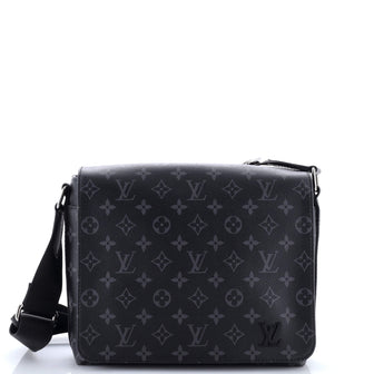 Louis Vuitton District Messenger Bag Monogram Eclipse Canvas PM