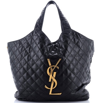 Saint Laurent Icare Shopping Tote Quilted Leather Maxi