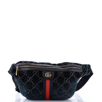 Gucci Ophidia Zip Belt Bag GG Velvet