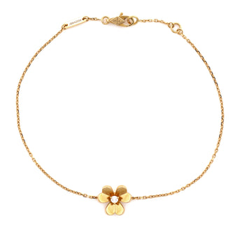Van Cleef & Arpels Frivole Bracelet 18K Yellow Gold with Diamond Mini