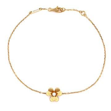 Van Cleef & Arpels Frivole Bracelet 18K Yellow Gold with Diamond Mini