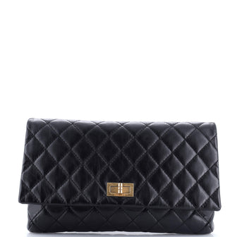 Chanel Reissue 2.55 Flap Clutch Quilted Aged Calfskin