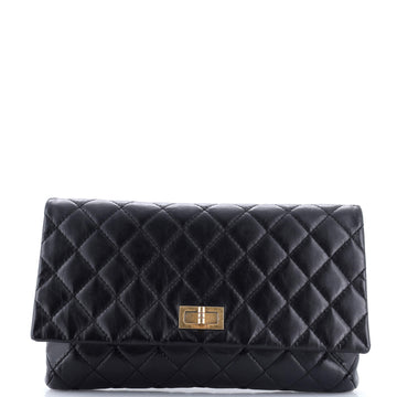 Chanel Reissue 2.55 Flap Clutch Quilted Aged Calfskin