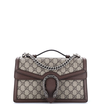 Gucci Dionysus Top Handle Chain Bag GG Coated Canvas Small