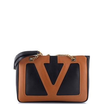 Valentino Garavani Viva Superstar Chain Tote Leather Small
