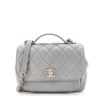 Chanel Business Affinity Flap Bag Quilted Caviar Small