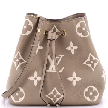 Louis Vuitton NeoNoe Handbag Bicolor Monogram Empreinte Giant MM