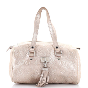 Louis Vuitton Comete Handbag Limited Edition Shimmer Monogram Embossed Leather