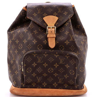 Louis Vuitton Vintage Montsouris Backpack Monogram Canvas GM