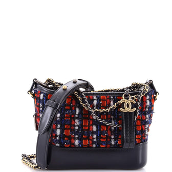 Chanel Gabrielle Hobo Quilted Tweed and Calfskin Small