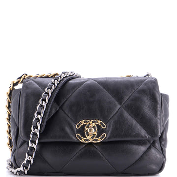 Chanel 19 Flap Bag Quilted Leather Medium