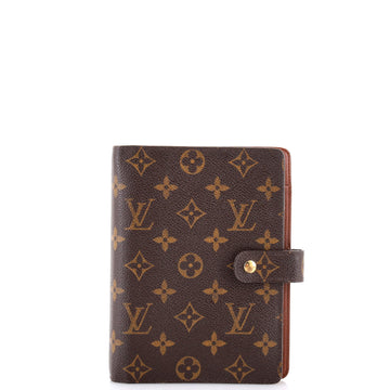 Louis Vuitton Ring Agenda Cover Monogram Canvas MM